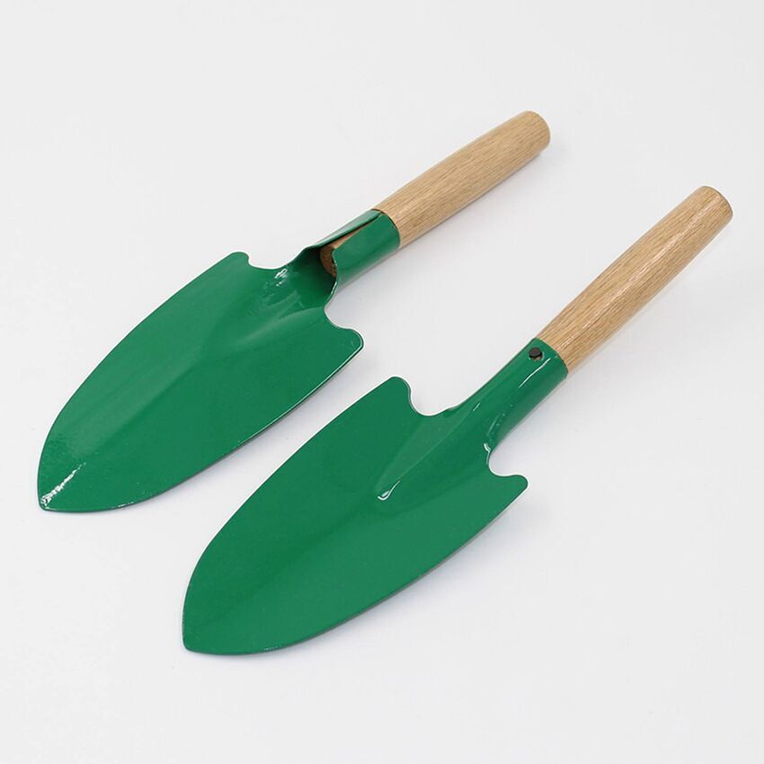 Wooden Handle Small Shovel Household Gardening Tools Meaty Pots Loose Soil Flowers Planting Excavation Iron Shovel Digging Spade