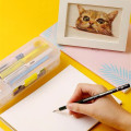 2020 High-capacity Pencil Case Double Layers Transparent Pencil Box Desktop Organizer Storage Box Pencilcase School Stationery