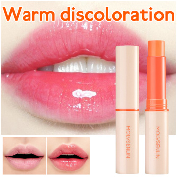 1pc Pro Color Changing Lipstick Vitamins Lip Balm Carotene Beeswax Repair Lips Temperature Change Lipstick