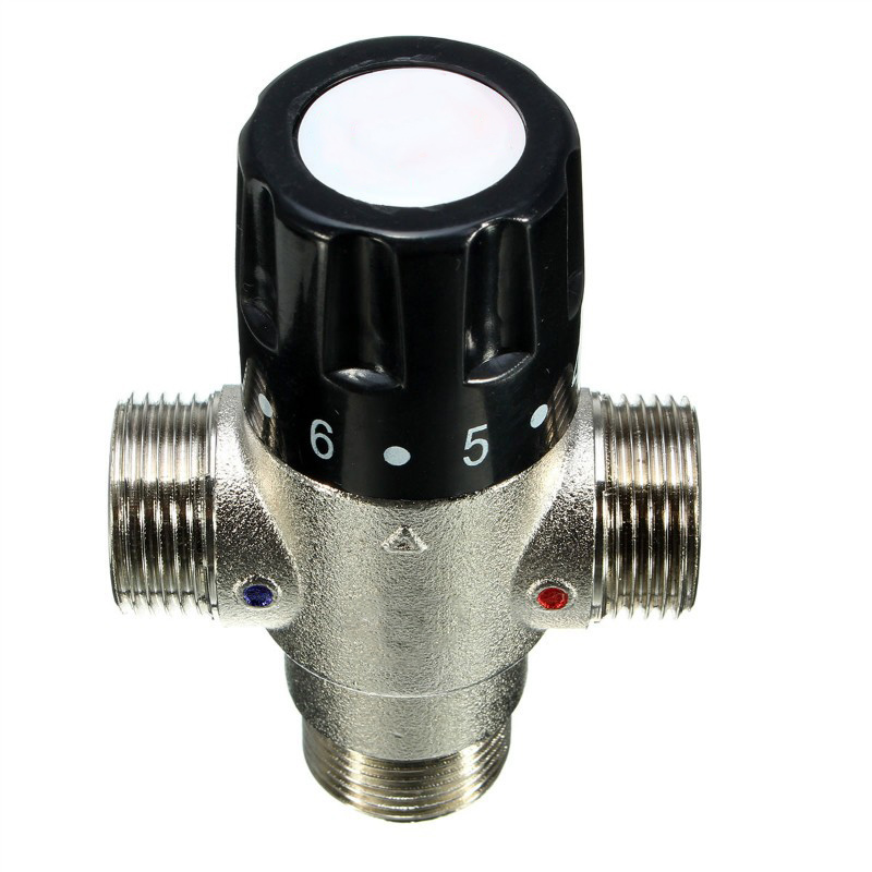 3/4 Inch DN20 Solar Heater Thermostatic Mixing Valve Pipe Valve Building Materials Standard Tap Control Mixing Water Valve