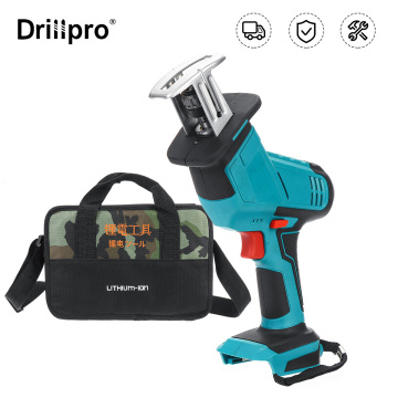 Drillpro 500W Cordless Electric Saw Reciprocating Saws for Makita 18V Battery DIY Woodworking Chainsaw Wood Metal Cutting