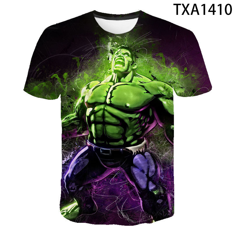 2020 New Summer Hulk 3D T Shirts Casual Fashion Boy Girl Kids Short Sleeve Men Women Children Printed T-shirt Cool Tee Tops
