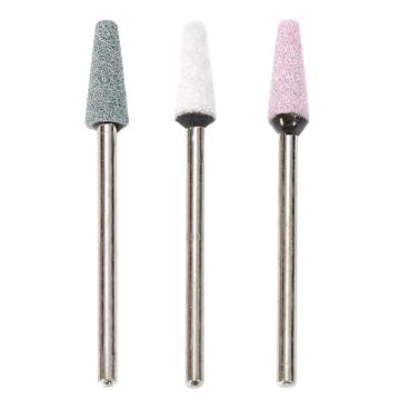 3 Colors Grinding Head Electric Manicure Machine Accessory Native Silicon Carbide Polishing DIY Nail Drill Bit Cutter Nail File