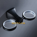 Free shipping Fashion toothbrush holder,Black color ,Double cup, Bathroom cup holder bathroom set-wholesale YT-13608-H