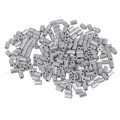 200pcs Thickness Wire Rope Round Aluminum Sleeve Clip Ferrule M1.2 Silver