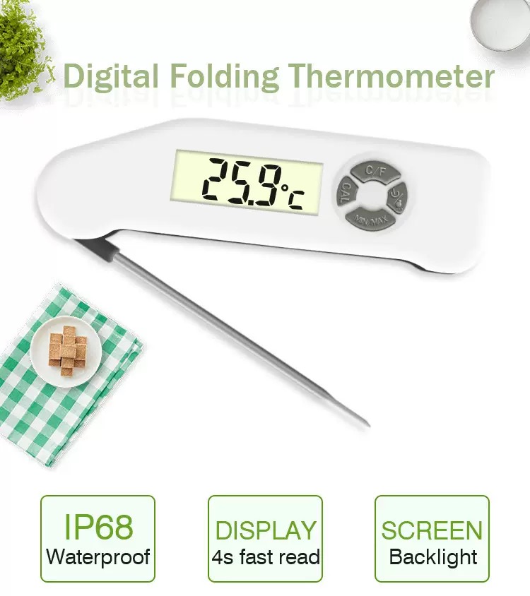 Hot Sale Instant Read Cooking Probe Digital Kitchen BBQ Oven Meat Food Thermometer Waterproof Folding Food Thermometer LDT-1805