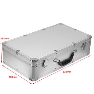 51x28x13.5cm Aluminum Tool Case Outdoor Box Portable Safety Equipment instrument Case Suitcase Outdoor Safety Equipment