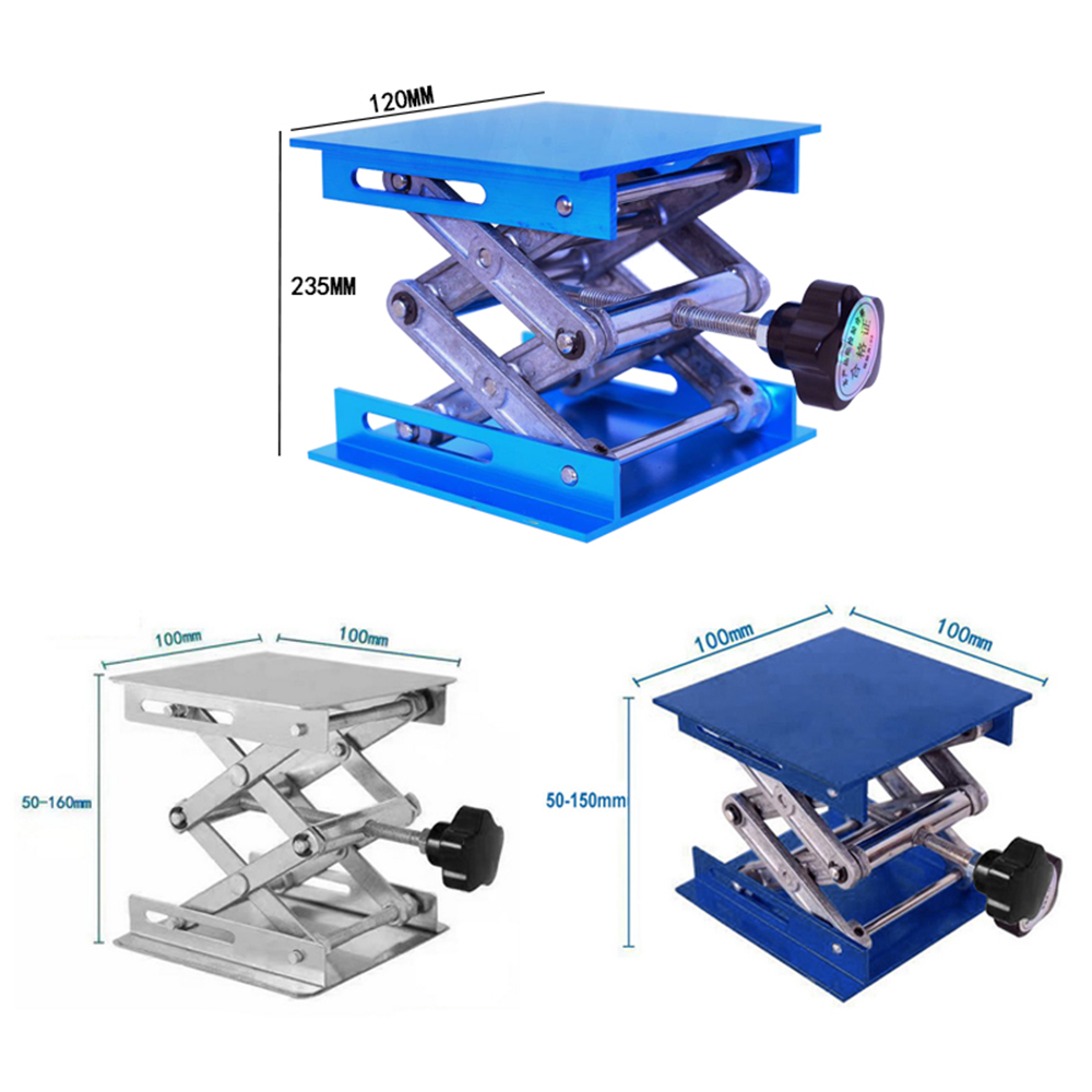 High Quanlity Aluminum Router Lift Table Woodworking Engraving Laboratory Lifting Stand Rack Lift Mini Platform Woodwork Benches