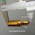 Dia15X46mm 180 Degree Universal Steering Joint /Connection Head, M10 Thread Tube for Chandelier Corridor/Porch/Bar Lamp
