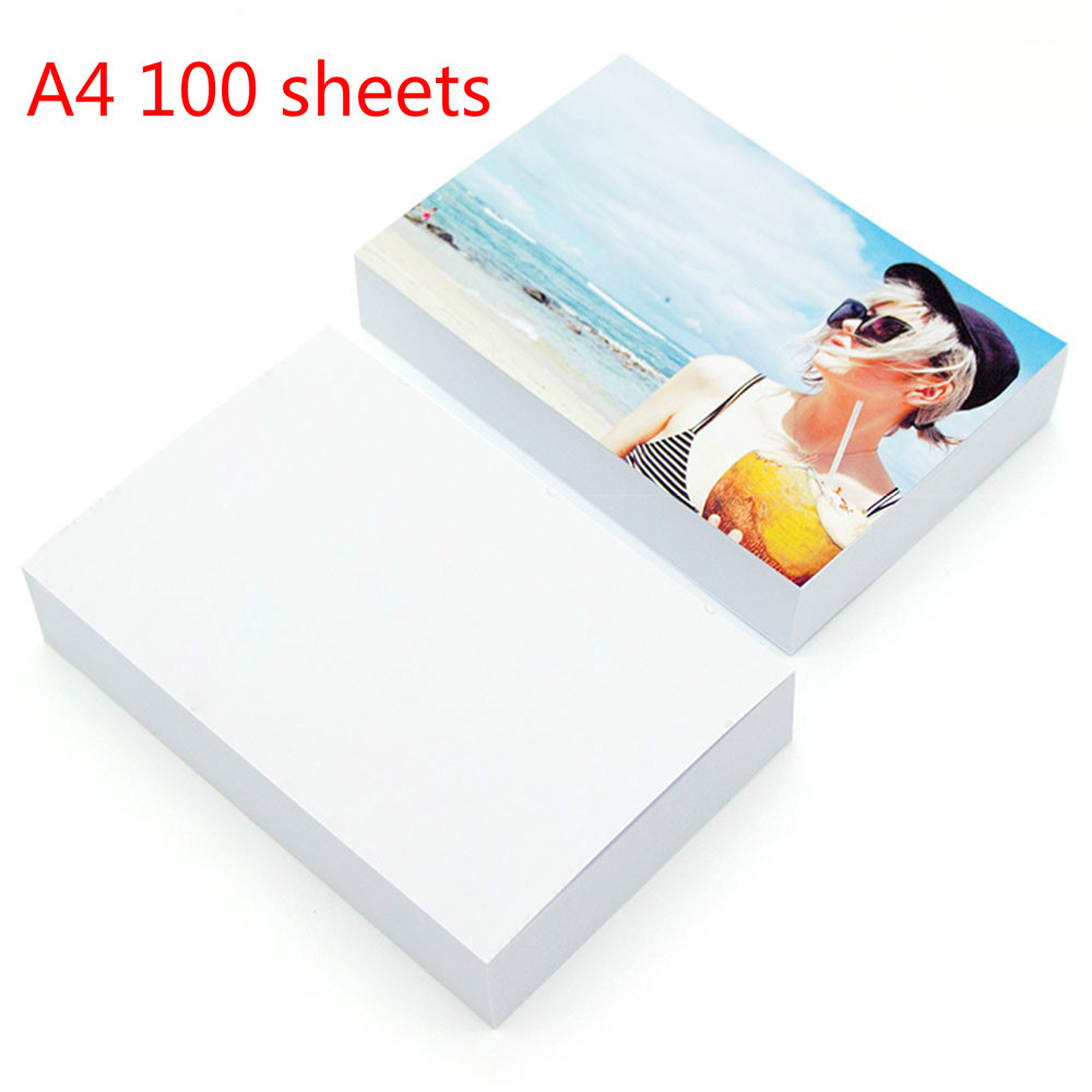 A4 5/6/7 inch Photo Paper Glossy Printer Photographic Paper High-gloss paper for Inkjet Printer Office 20 sheets /100 sheets
