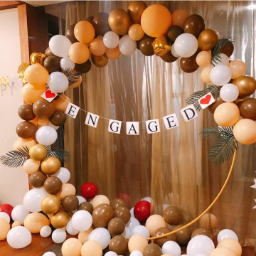 Coffee Brown Balloons Peach Clear White Wedding Balloons Decoration Birhtday Balloons Arch Party Supplies Globos