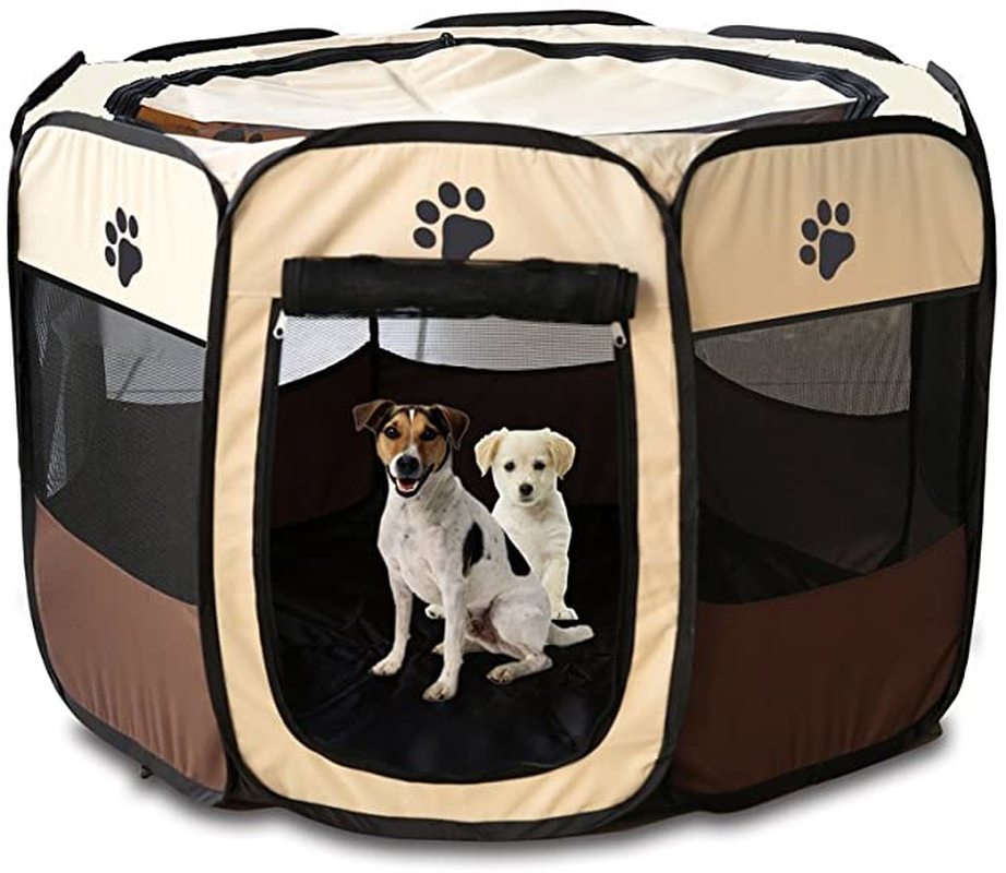 Foldable Dog Playpens Large Pen Kennel for Dogs Puppy Cats Rabbits Small Animals Portable Pets Tent Indoor Outdoor Dog House