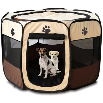 Foldable Dog Playpens Large Pen Kennel for Dogs Puppy Cats Rabbits Small Animals Portable Pets Tent Indoor Outdoor Dog House