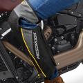 Black Leather Warm Knee Pad Leg Warmer Protector Motorcycle Knee Protector Protective Half Chaps Adjustable Leggings Covers