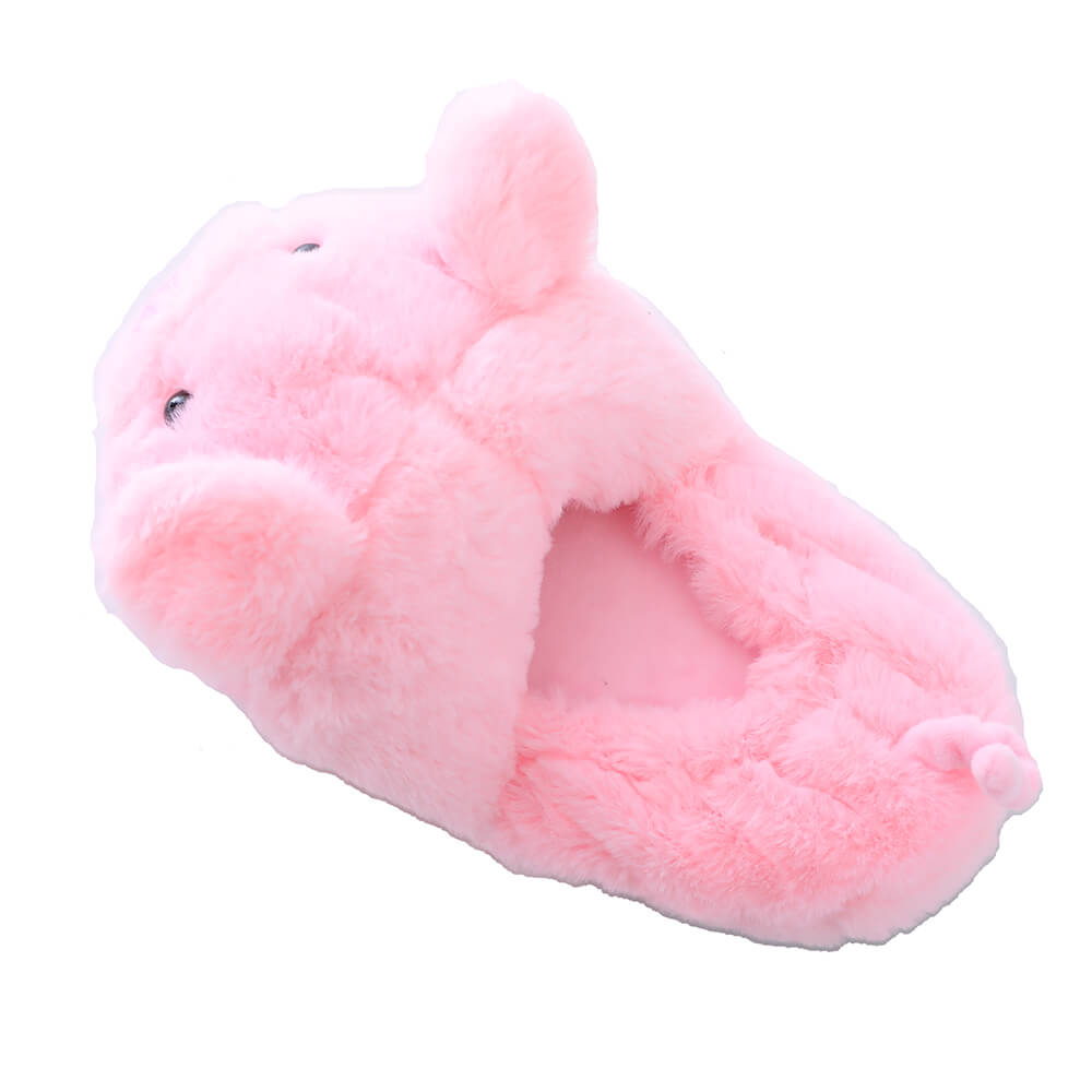 Millffy large size plush comfort code couple Pack heel pink pig slippers ins style cute pig cotton slippers couple home shoes