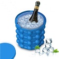 Portable Silicone Ice Bucket Cup Food Grade Big Frozen Red Wine Coke Cooling Storage Tube Odorless Container Double Layer