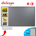 Salange Projector Screen 4:3, 60 72 84 100 inches home outdoor office portable Video Beamer 3D 4K 1080P projection screen