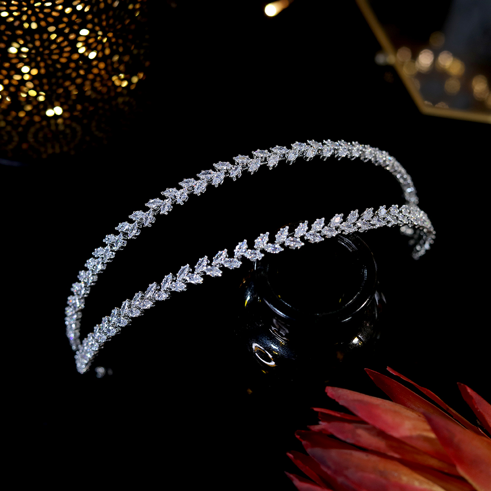 ASNORA New CZ Soft Headwear Headband Wedding Bridal Headwear Dress Headwear Tiaras Party Prom Headband Hair Accessories A01034