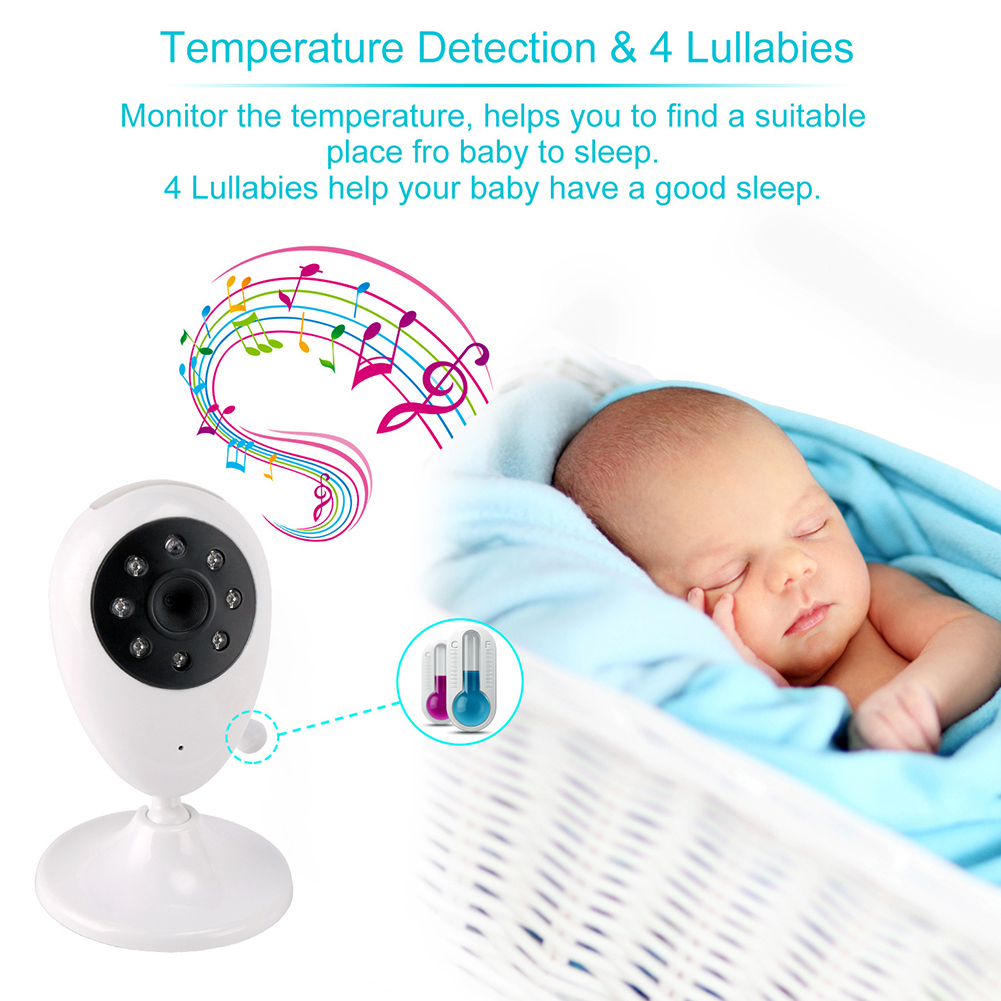 Baby Monitor Pet Camera 2.4G Wireless Security Camera Monitor Indoor Outdoor Motion Detection Night-Sight For AU UK EU