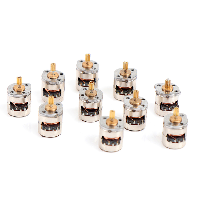 10pcs Mini 2-phase 4-wire Stepper Motor Miniature Stepper With Gear Small Tiny Micro Motor Toy Engine