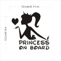 Car Stickers PRINCESS ON BOARD Car Bumper Girl Child Stickers and Decals Car Styling Decorations Door Body Window Vinyl Stickers