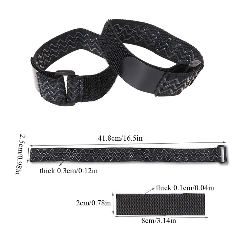 1 Pair Women Long Boots Fixing Anti Fall Strap Shoes Accessories Black Elastic Adjustable Inside Non Slip Adhesive Tape