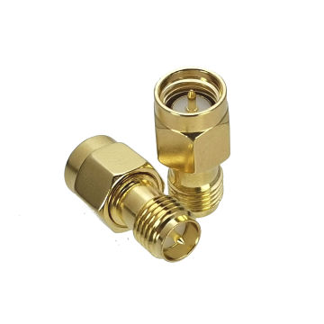 1Pcs SMA Male Plug center to RP-SMA Female Plug in series RF Adapter Connector