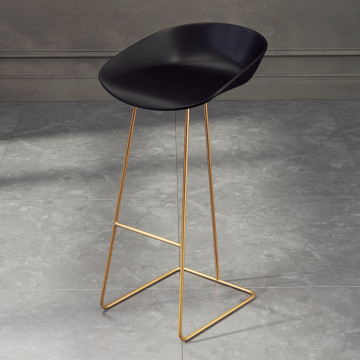 Nordic Bar Stool Chair High Chair Wrought Iron Minimalist Modern Restaurant Office Dining Room Furniture Set Creative