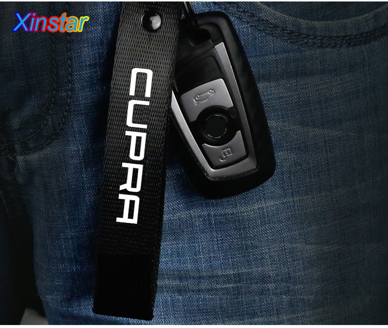 car key ring sticker car key chain For seat cupra cuprar Car Accessories