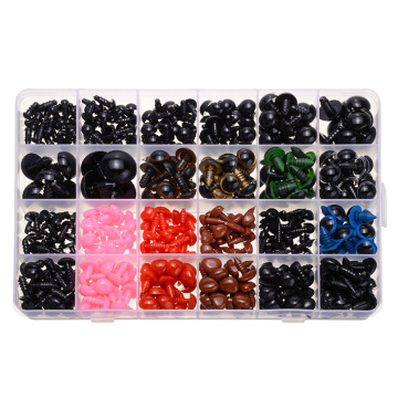 838Pcs Plastic Safety Eyes and Noses DIY Craft Supplies Plush Toys Stuffed Dolls Tools Accessories
