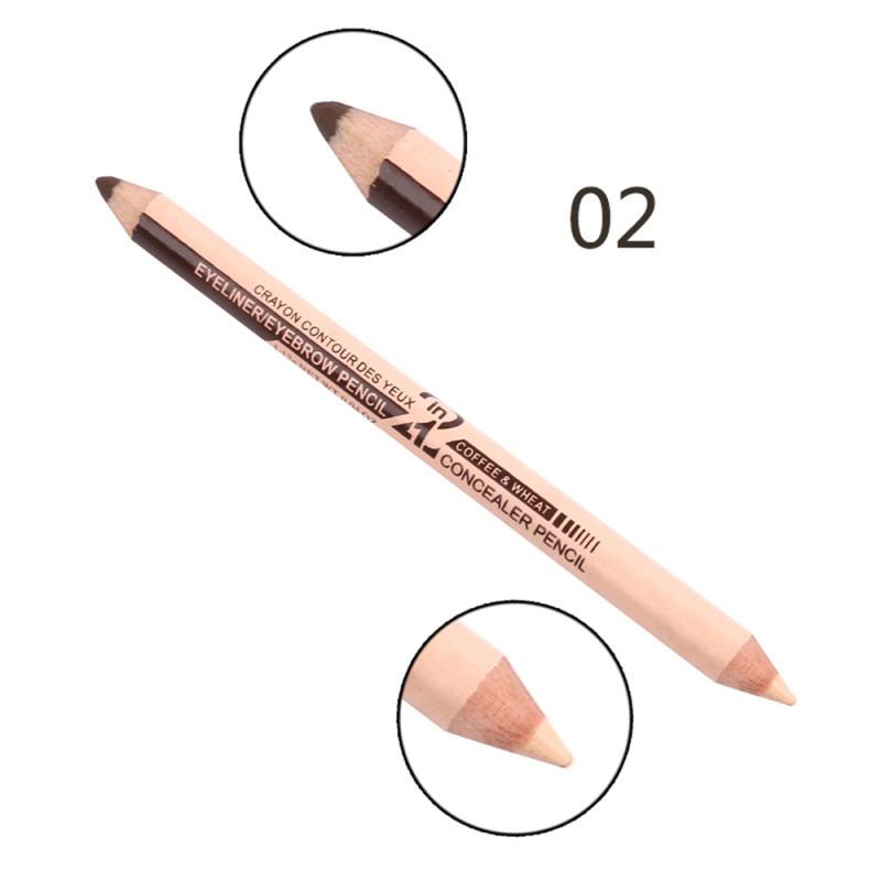 1 Pc Eyebrow Eye Liner Pencil Double-headed Concealer Pencil Face Eye Contour Concealer Pen Eye Cosmetics Maquiagem TSLM1