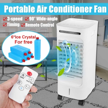 75W 3 gear Portable Conditioning Fan Humidifier Cooler System 220V Air Conditioner Cooling Fan Remote Control +6 Ice Crystal