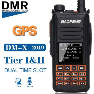 Baofeng DM-X GPS Record Tier 1&2 tier II Dual Time Slot DMR Digital/Analog Walkie Talkie Portable Radio Upgrade of DM-1702