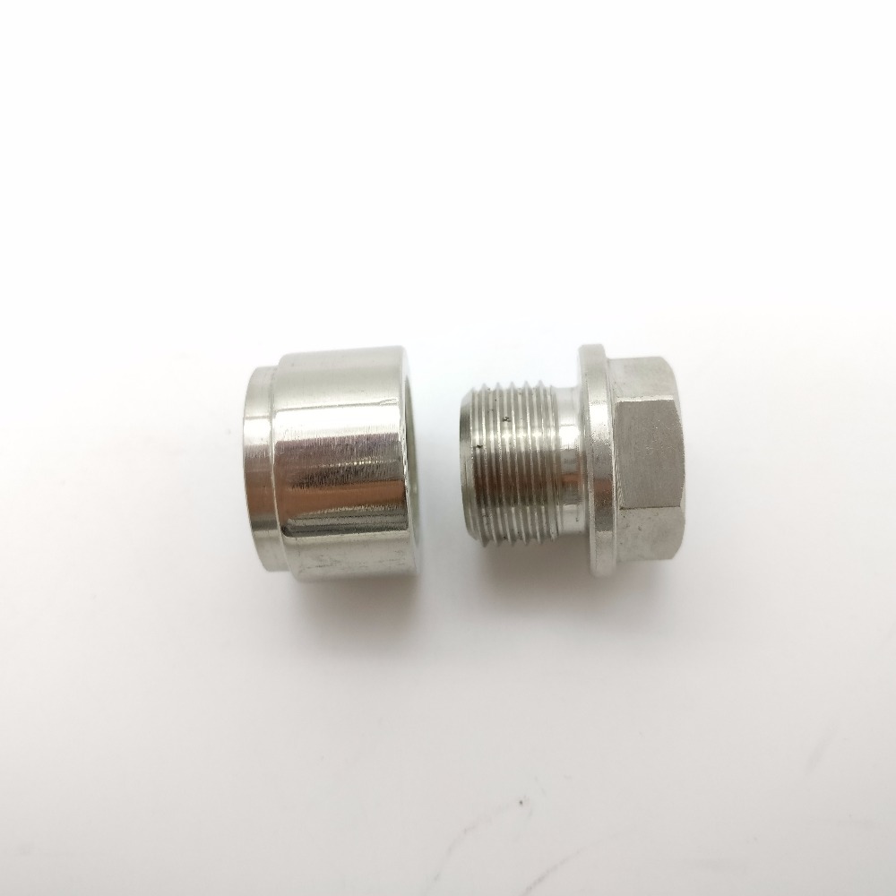 Oxygen Sensor Weld Bung M18x1.5 Stainless Steel 304 Nut fitting O2 universal standard(1 Bungs/1 Plugs)