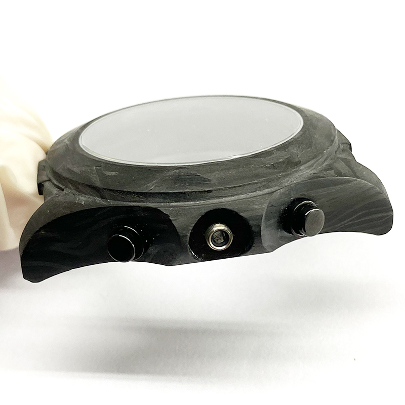 sport watch case in carbon fiber watch