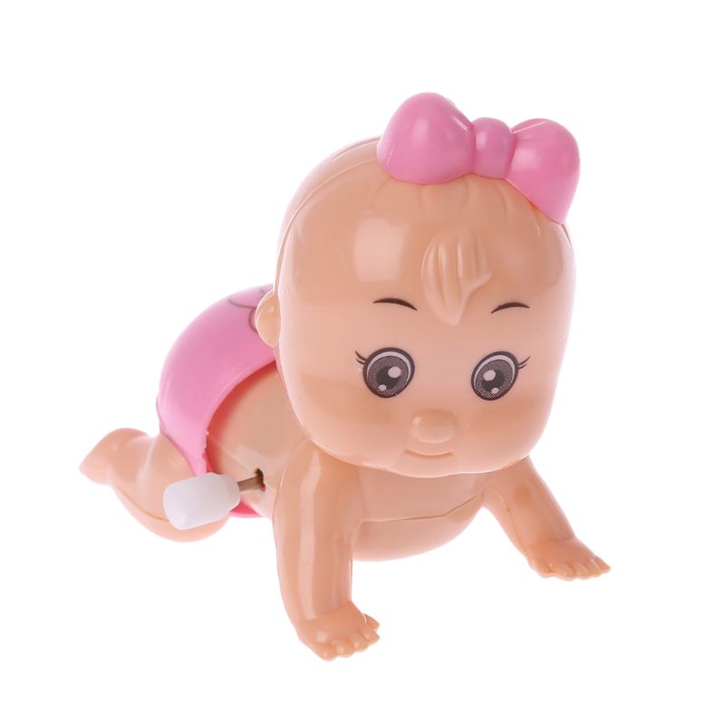 Twist Ass Baby Crawling Crawl Doll Clockwork Doll Wind Up Toy For Boy Girl Party Gift