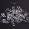 600pcs/bag False Nails Display Tips Acrylic Ballerina Artificial Transparent/Natural Guide Capsule Stiletto Full Cover Fake Nail