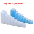 Empty Square Plastic Bottle with Lid for Liquid Oil Reagent Food Grade HDPE Container Leakproof Refillable Bottles