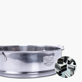 YIHAO 16CM 18CM 20CM High Quality Hot Sale 304 Stainless Steel Thickened Double Ear Steamer Steamer