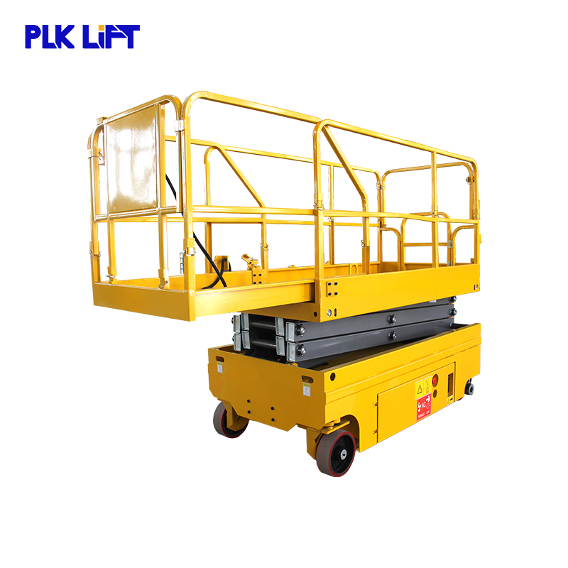 Motor Hydraulic Scissor Lift With Battery Charger Extendable Platform
