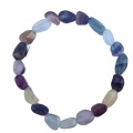 Natural Stone Stretch Bracelet Gemstone 6~8mm Tumbled Stone Elastic Bangle for Women Men Crystal Handmade Bracelets Wholesale