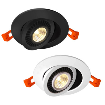 Rotatable Angle LED Recessed Downlight 5W 7W 10W 12W 18W 20W LED Ceiling Spot Light 3000K/4000K/6000K Black/White Housing Light