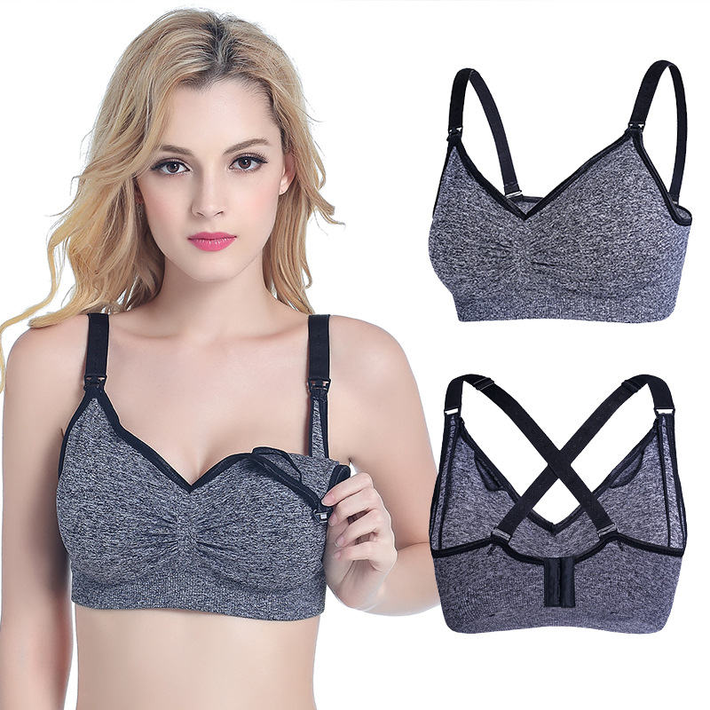 Large size Maternity Nursing Bra Breastfeeding Bras Pregnant women Feeding Bra Soutien gorge allaitement Wire free bra