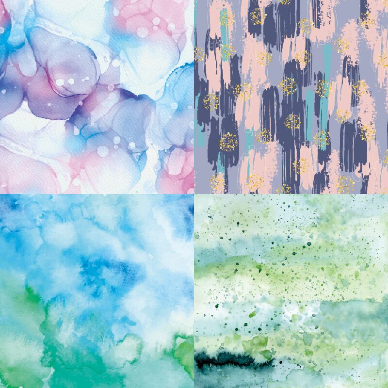 The splashing style Scrapbooking paper pack of 24 sheets handmade craft paper craft Background pad 1107