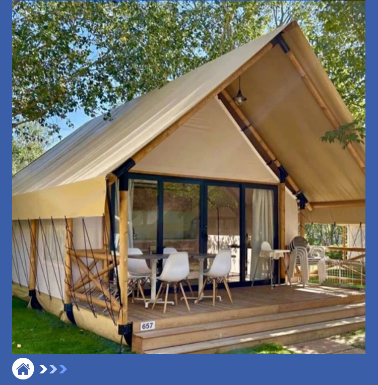 Wooden Safari Tent House
