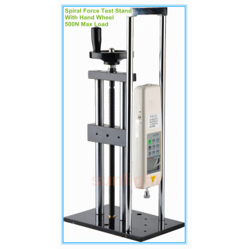 500N Vertical Spiral Push and Pull Force Test Stand Working with Digital or Analog Force Tester