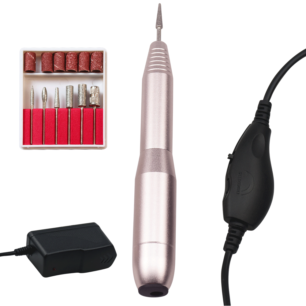 Electric Nail Drill Manicure Machine with Forward/Reverse Rotate Apparatus for Milling Cutter Manicure Pedicure Nail File Tools