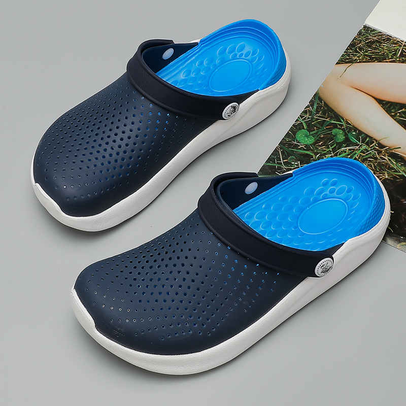 2020 Men's Sandals Summer Beach Men Casual Slip-on Shoes Slipper Male Croc Clogs Crocks Crocsed Water Shoes Sandalias Hombre X13