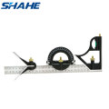 SHAHE New Combination Square Angle Ruler Stainless Steel Angle Protractor 300 mm Multi-function Angle Ruler Angle Measuring Tool