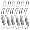 18Pcs Stainless Steel Spring Hook Motorcycle Exhaust Pipe Muffler Springs Hooks Motorcycle Exhaust System Accessories